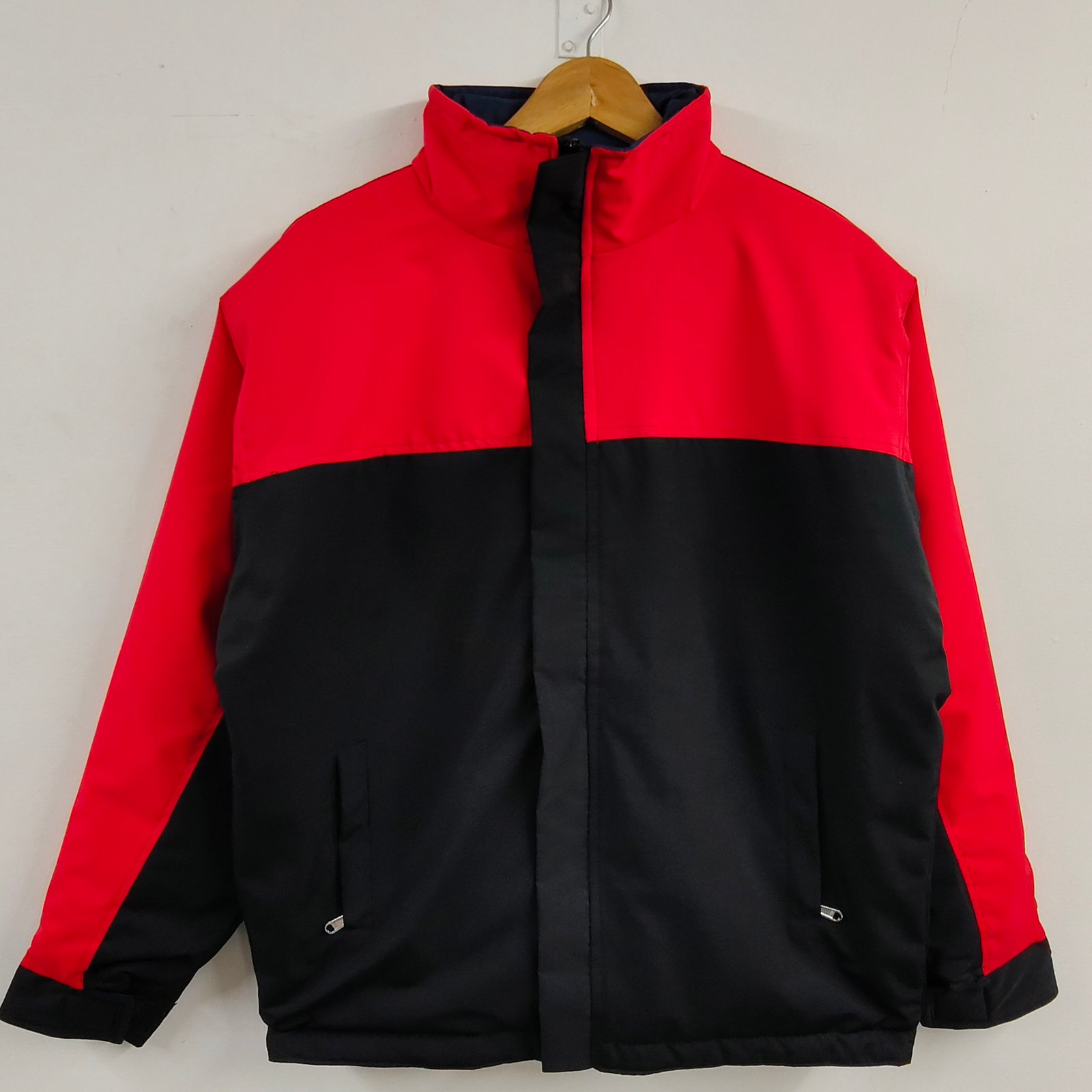Color Reversible Crazy Jacket – Red, Black ; Navy